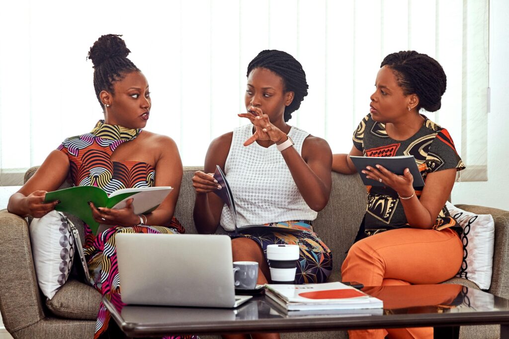 Women Talking To Each Other about peer-to-peer loans